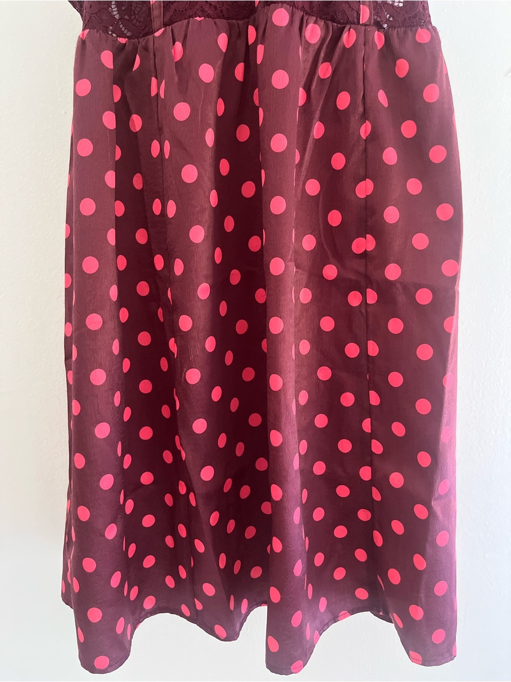 Free People Intimately "Midnight Muse" Mini Slip Dress in Wine Combo - Size M - Picture 6 of 10